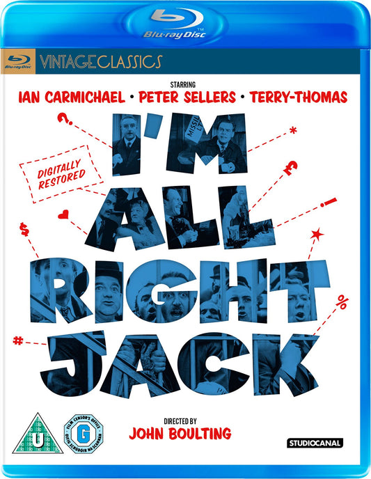 I'm All Right Jack (1959). Bluray nuevo importado. formato muerto