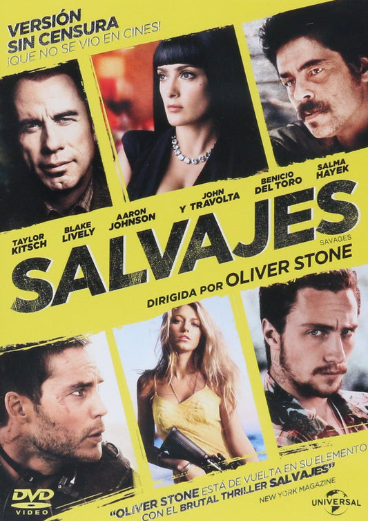🎬 Salvajes – Dirigida por Oliver Stone (DVD nacional).