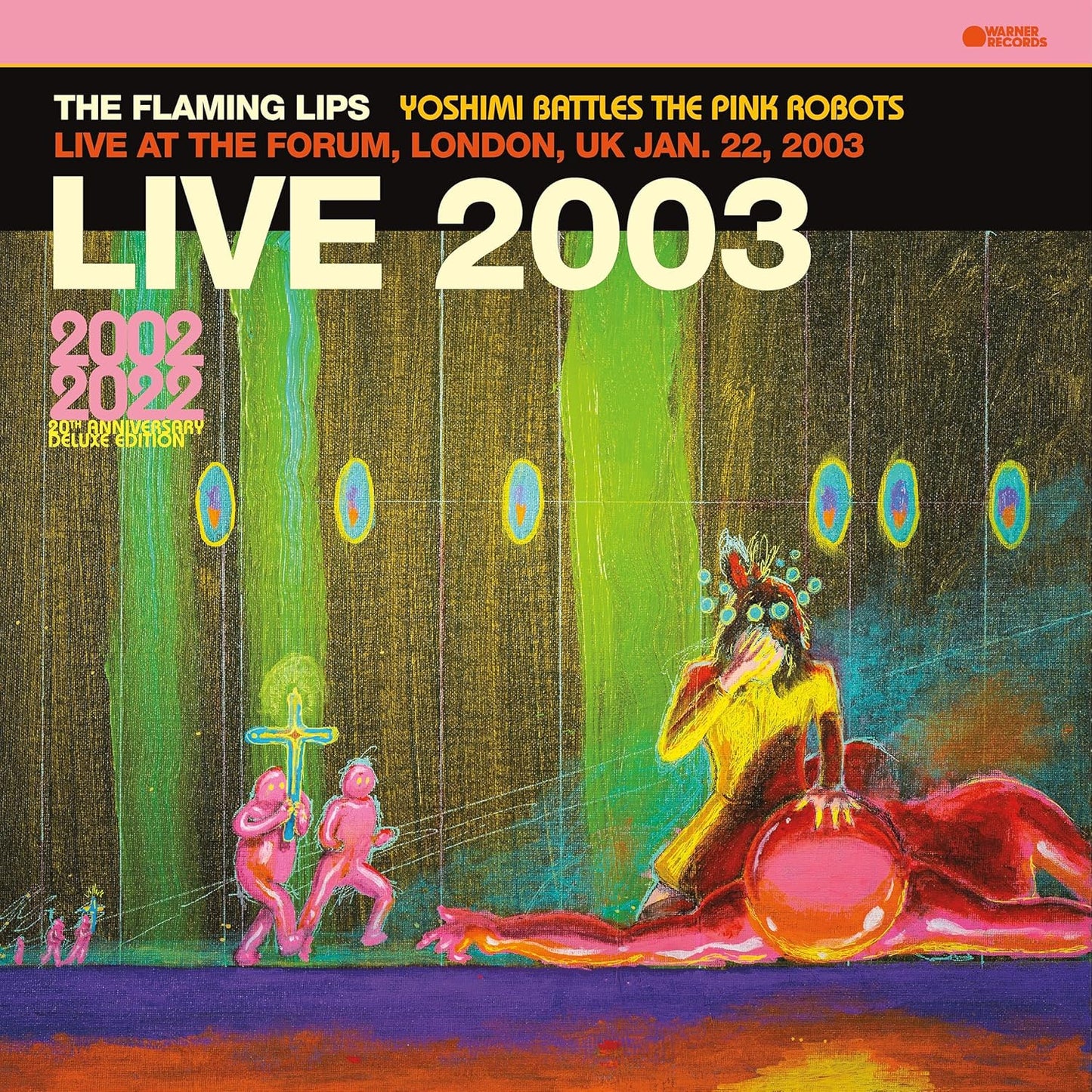 The Flaming Lips. Live At The Forum, London, Uk (1/22/2003) (Vinyl doble nuevo de color). formato muerto