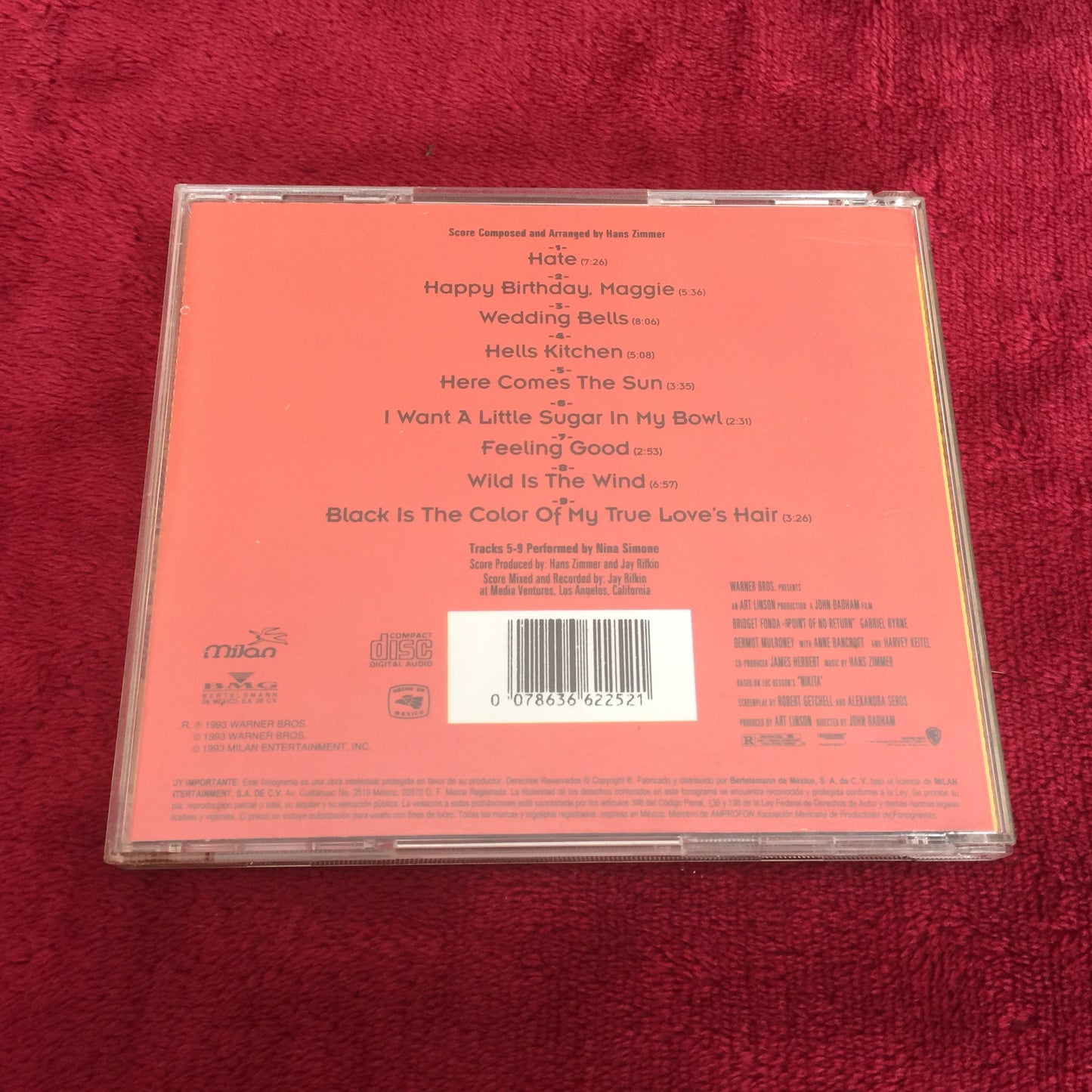Hans Zimmer / Nina Simone – Point Of No Return (OST). Cd nacional en buen estado.