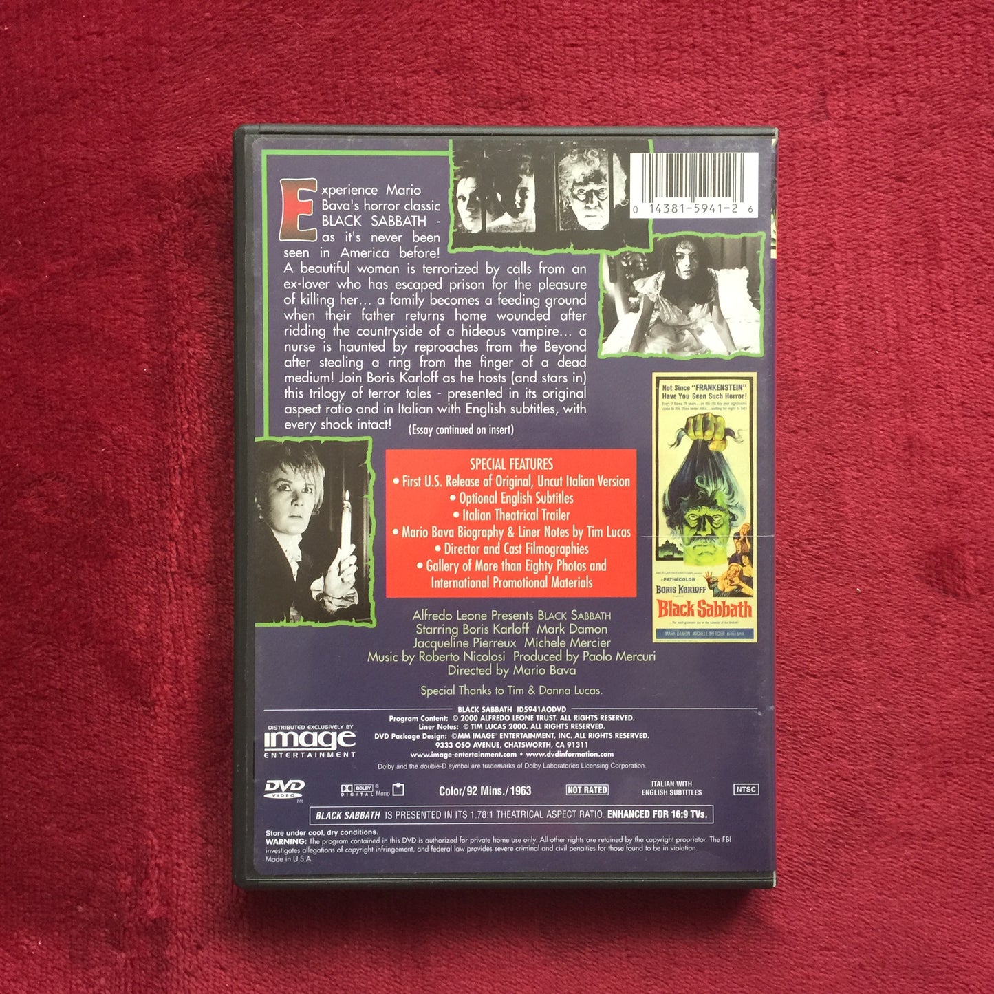 DVDs de cine de arte de horror terror