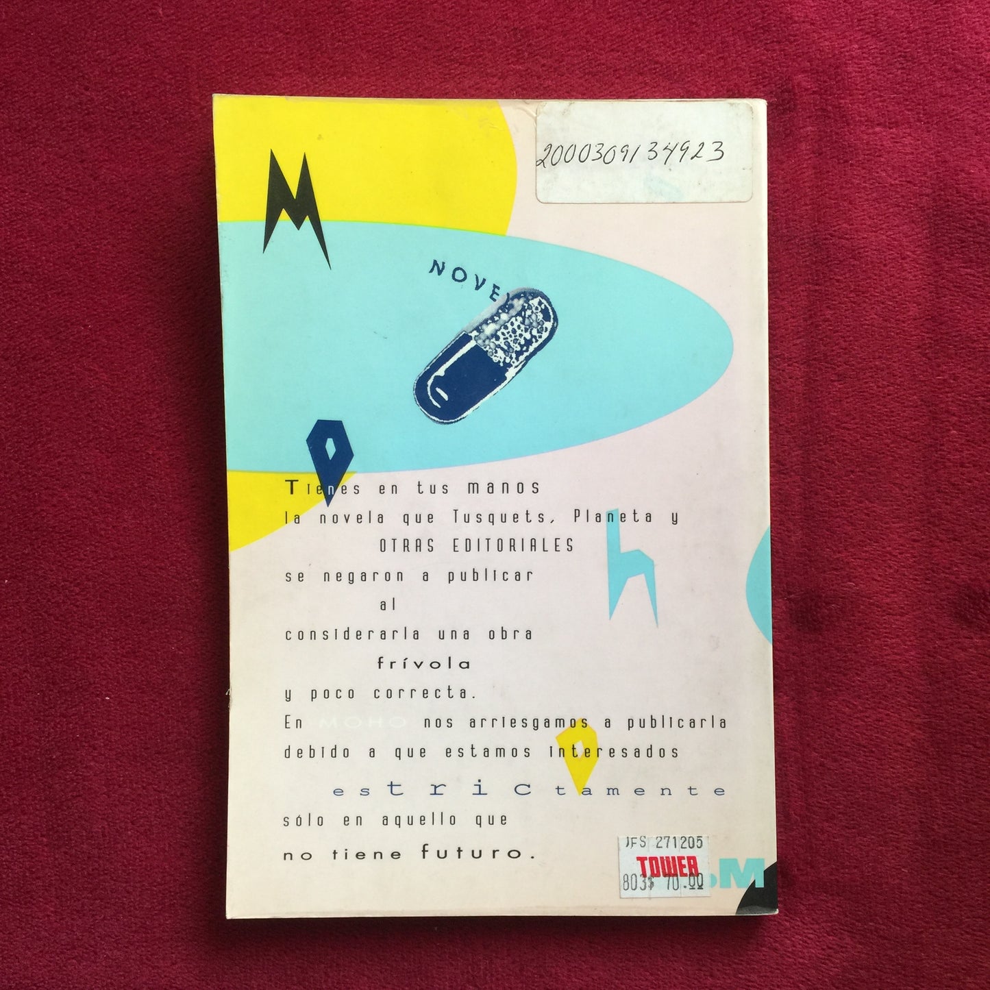 Guillermo Fadanelli. Para ella todo suena a Franck Pourcel. Libro. formato muerto