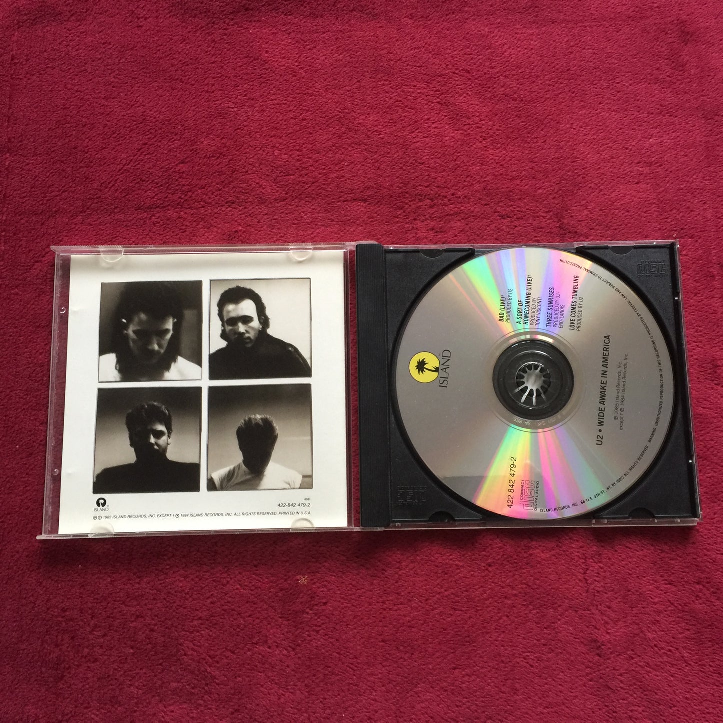 U2. Wide Awake in America. Cd importado en excelente estado. formato muerto