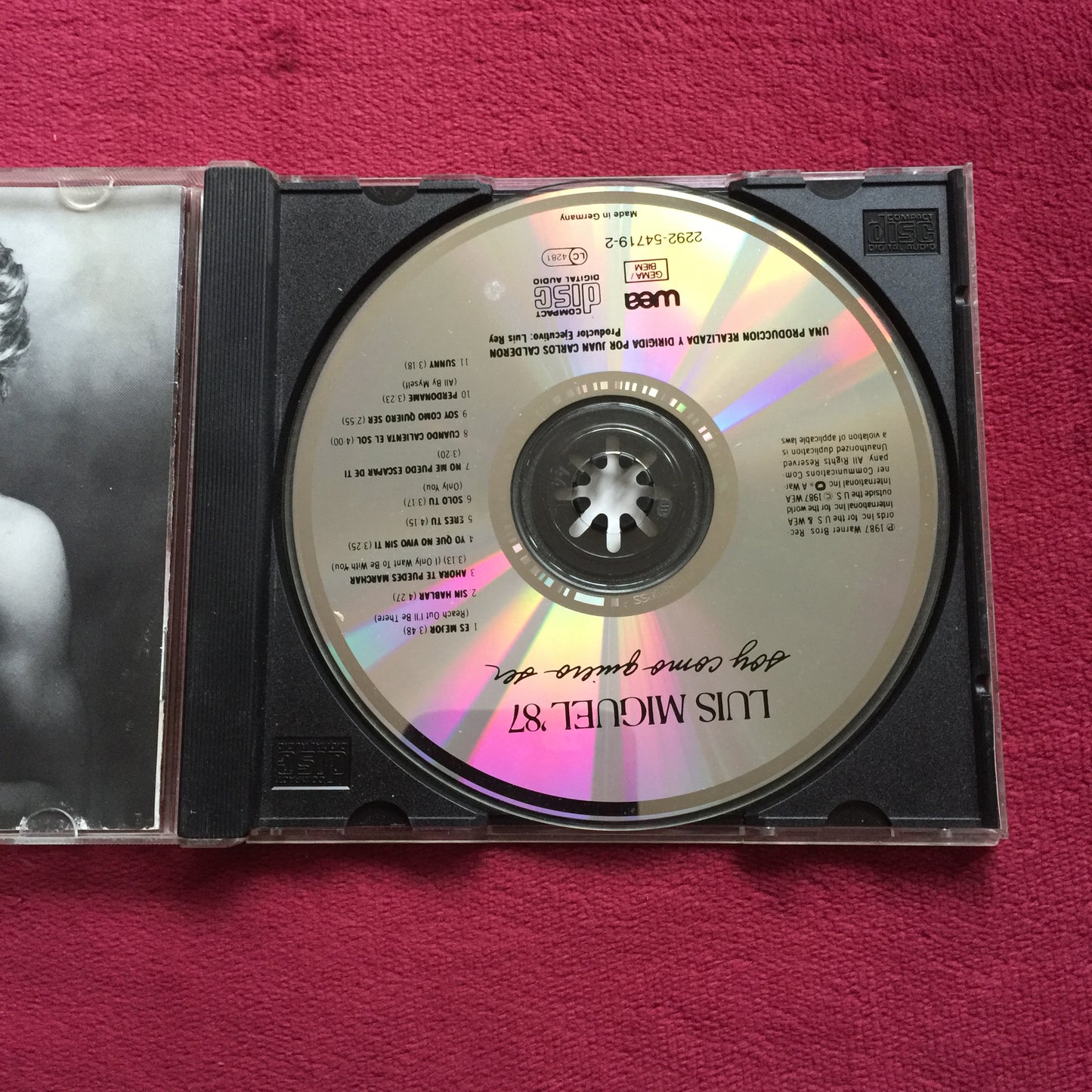 Luis Miguel. '87 – Soy Como Quiero Ser. Cd importado europa. formato muerto