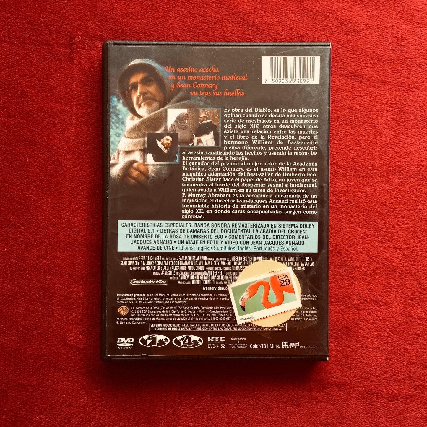 El nombre de la rosa. Jean-Jacques Annaud. DVD
