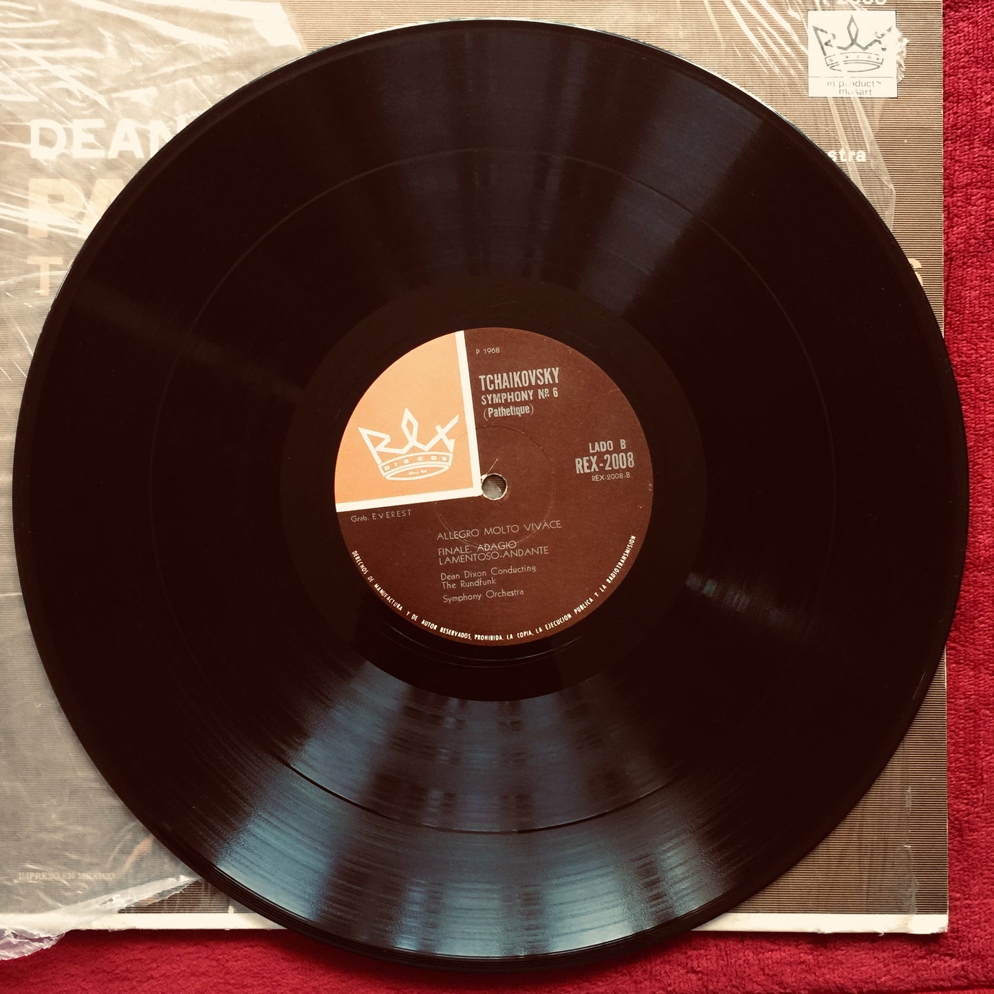 Dean Dixon Conducting Rundfunk Symphony Orchestra. Vinilo. formato muerto