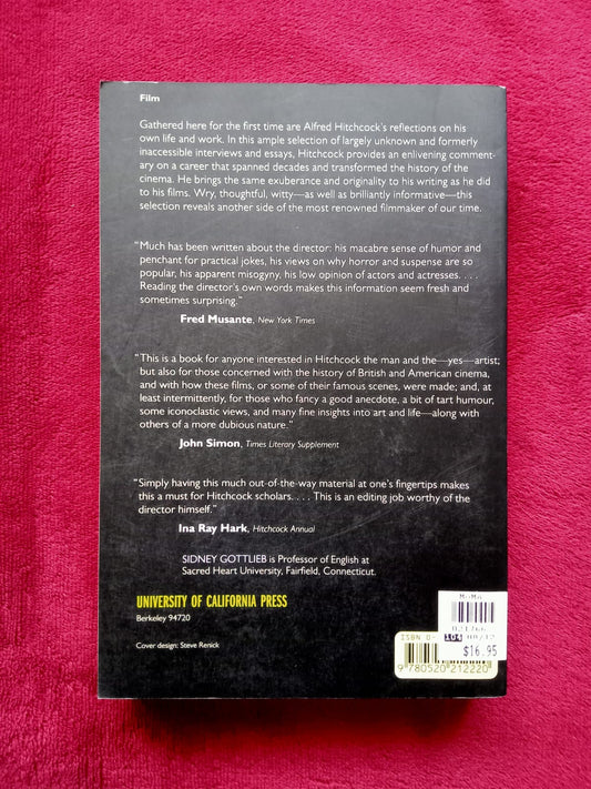 Hitchcock on Hitchcock. Sidney Gottlieb. Libro (inglés). formato muerto
