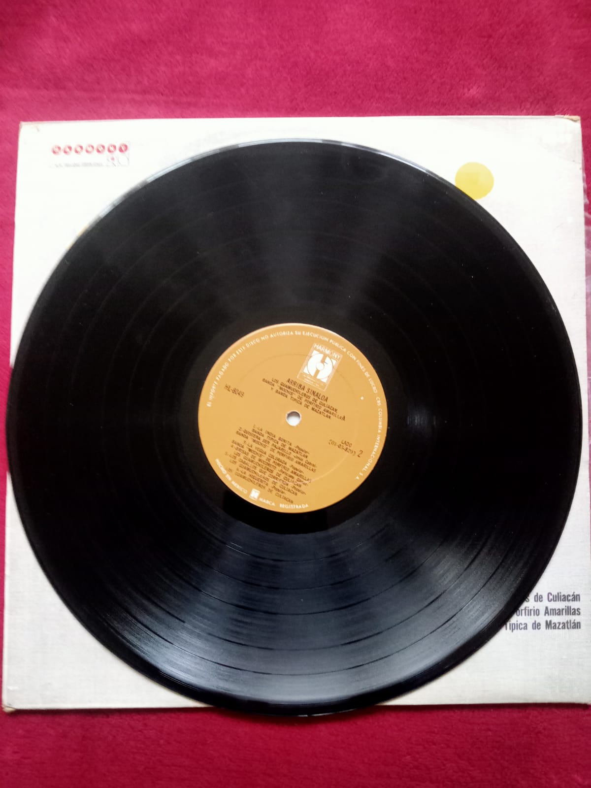 Varios. Arriba Sinaloa. Vinilo. formato muerto