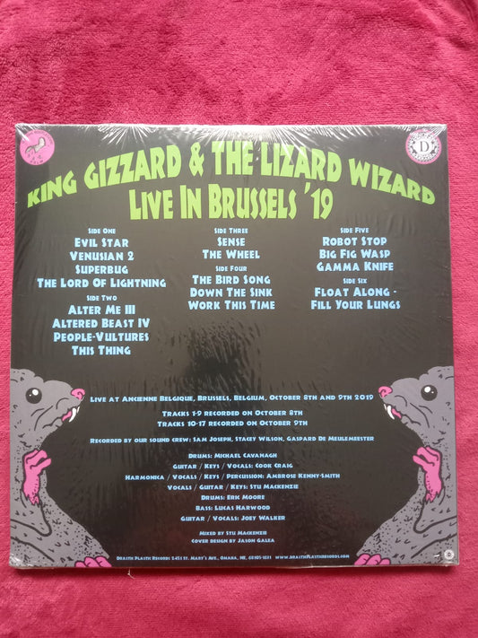 King Gizzard and the Lizard Wizard – Live in Brussels '19. Vinilo triple nuevo. formato nuevo