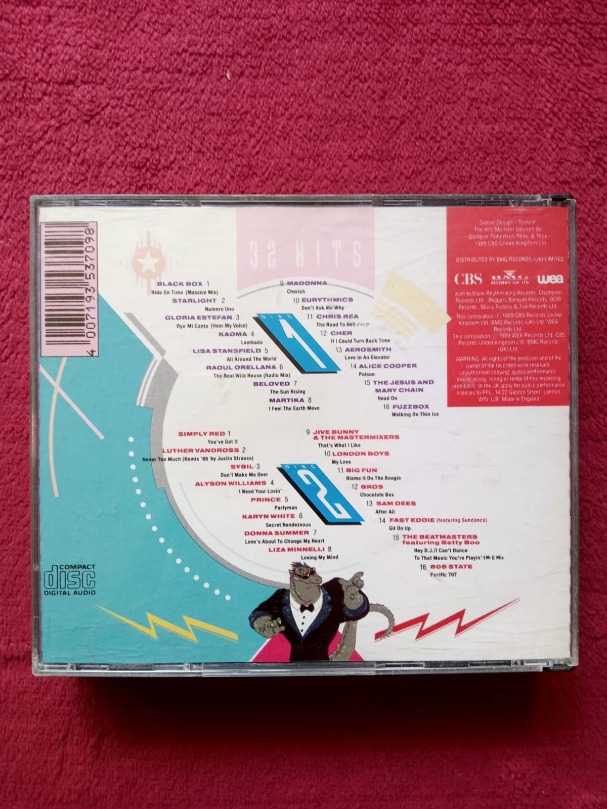 Various – Monster Hits. Cd doble en buen estado importado.