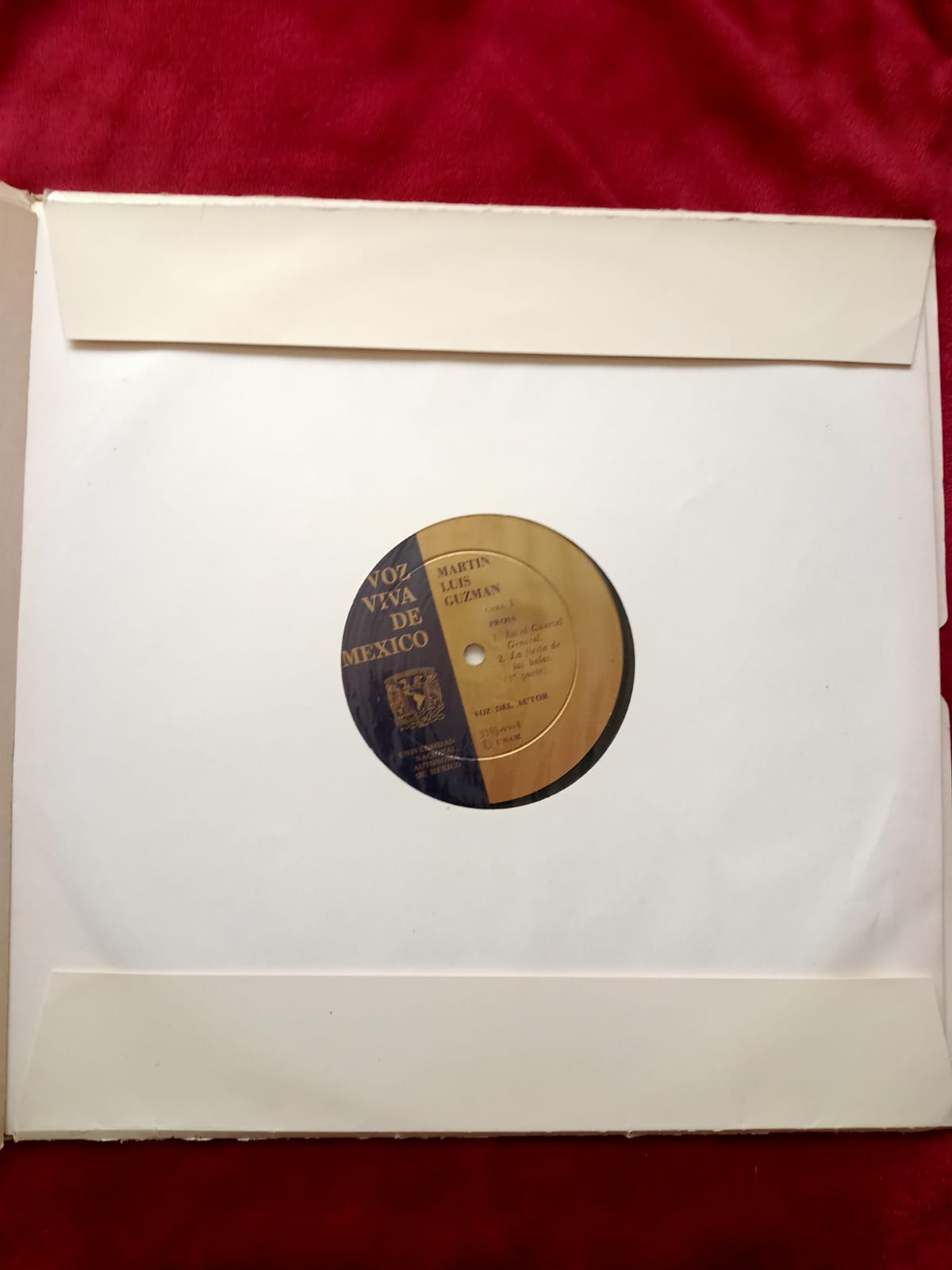 Martin Luis Guzmán – Martin Luis Guzmán. vinilo en buen estado. formato muerto