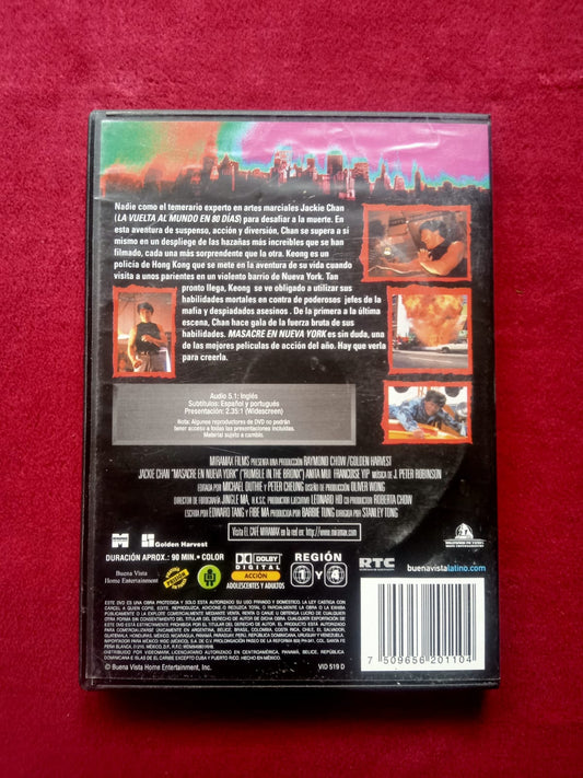 Masacre en Nueva York. DVD en excelente estado.
