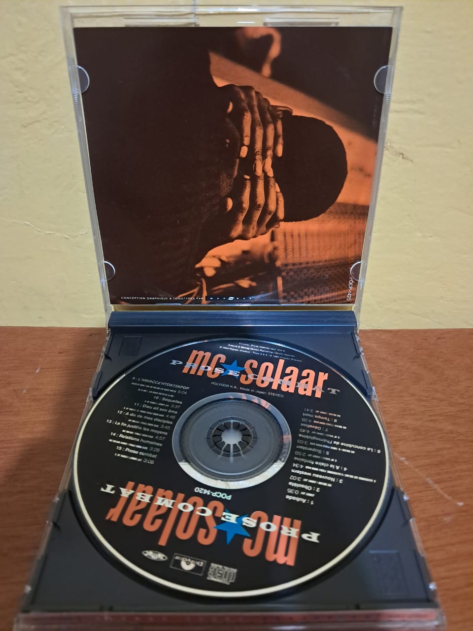 Prose Combat. MC Solaar. Cd importado en excelente estado. formato muerto tienda de cds vinyl mixup