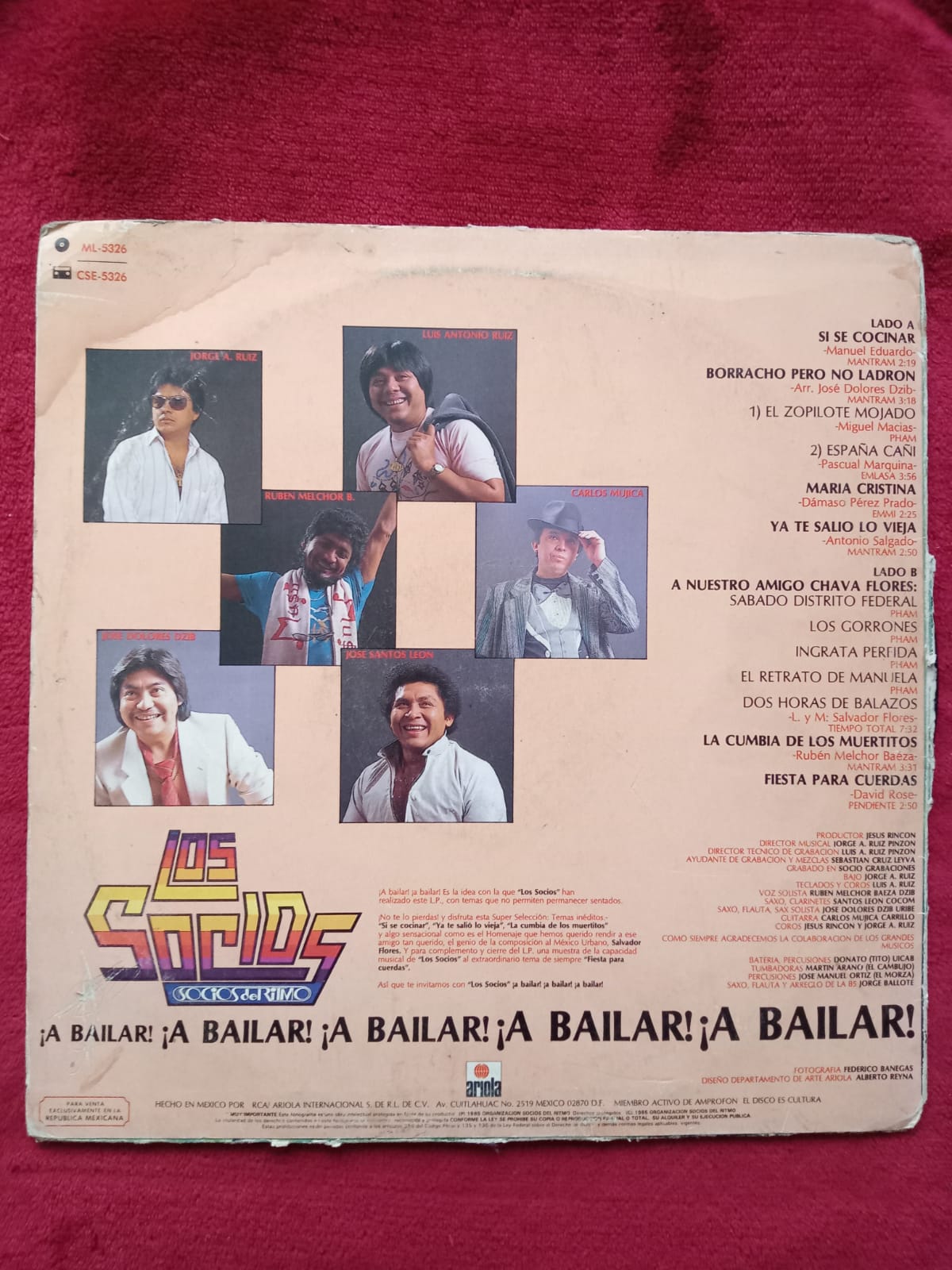 Los Socios del Ritmo – ¡A Bailar! ¡A Bailar!. Vinilo. formato muerto