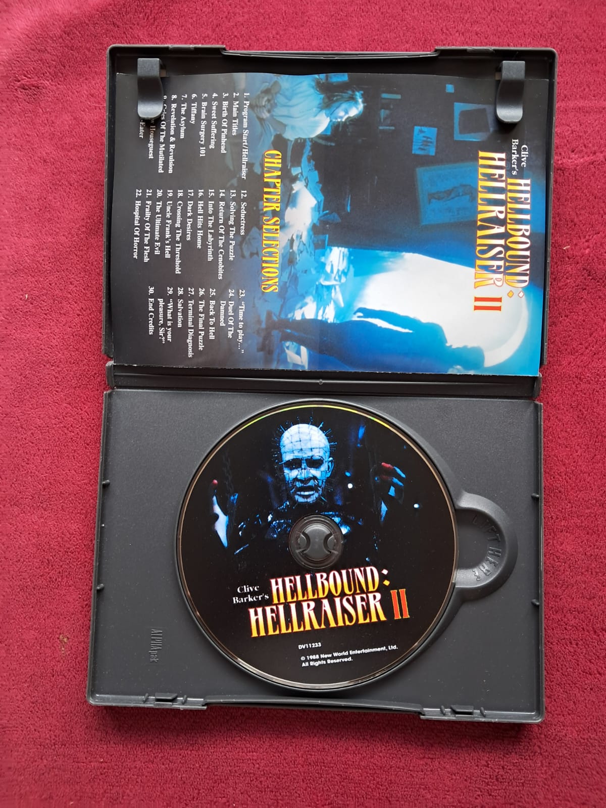 Hellbound: Hellraiser II. DVD importado.