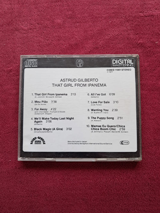 Astrud Gilberto. That girl from Ipanema. Cd importado. formato muerto