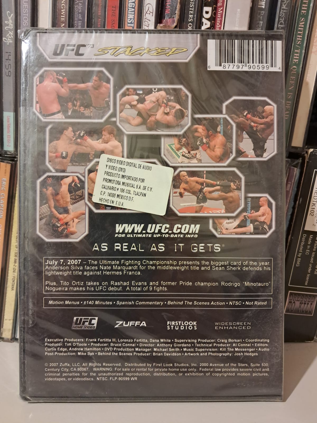 UFC 73: Stacked. DVD nuevo, importado. formato muerto