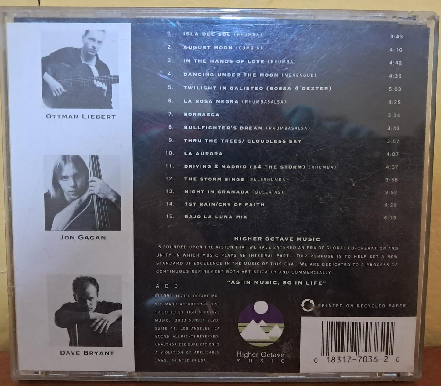 Ottmar Liebert & Luna Negra. Bonanza. Cd importado en buen estado. formato muerto