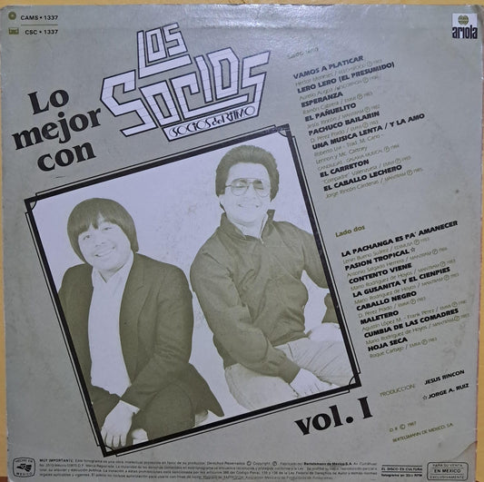 Los Socios del Ritmo – Lo Mejor Con Los Socios Del Ritmo Vo. 1. Vinilo. formato muerto formato muerto