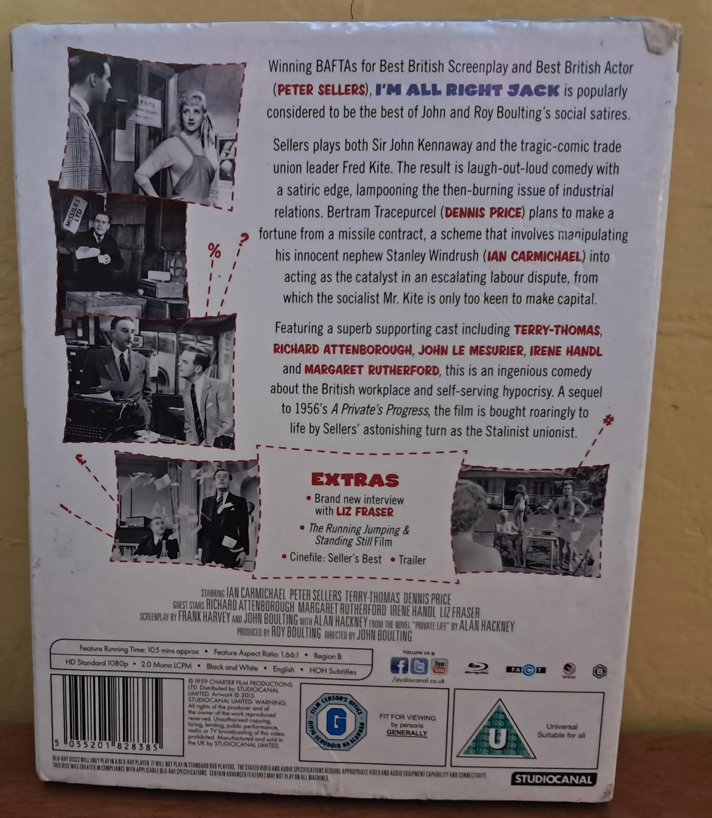 I'm All Right Jack (1959). Bluray nuevo importado. formato muerto