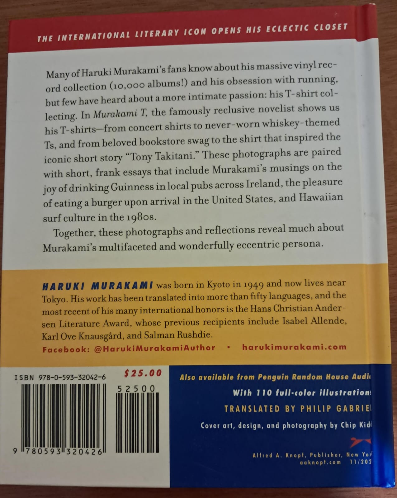 Haruki Murakami. The T-Shirts I Love. Libro nuevo en inglés. formato muerto