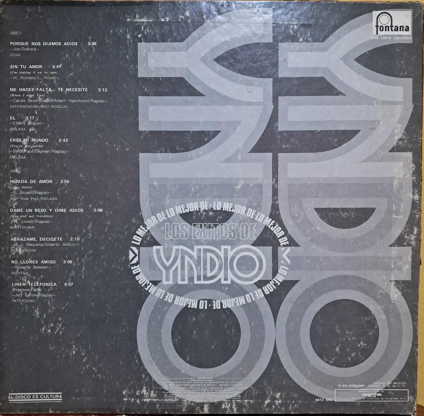 Yndio – Los Exitos De. Vinilo. formato muerto