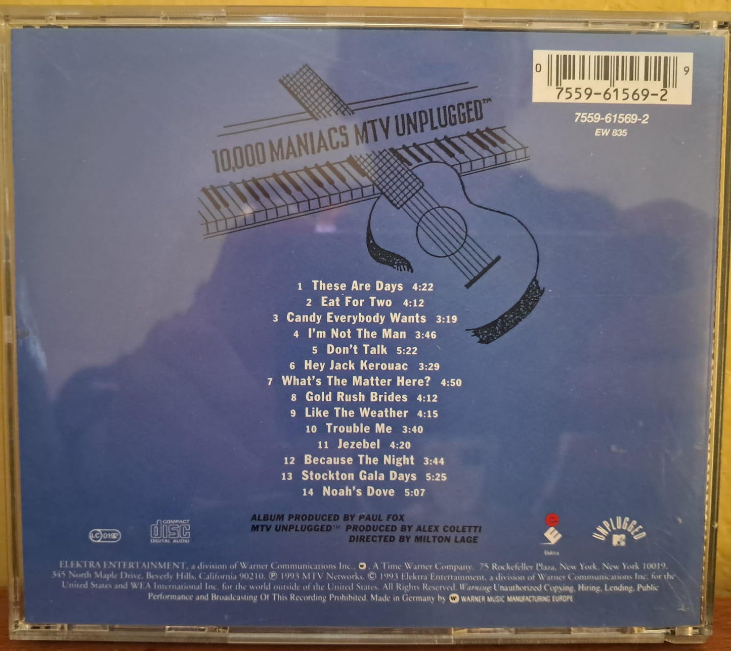 10,000 Maniacs – MTV Unplugged. Cd importado.