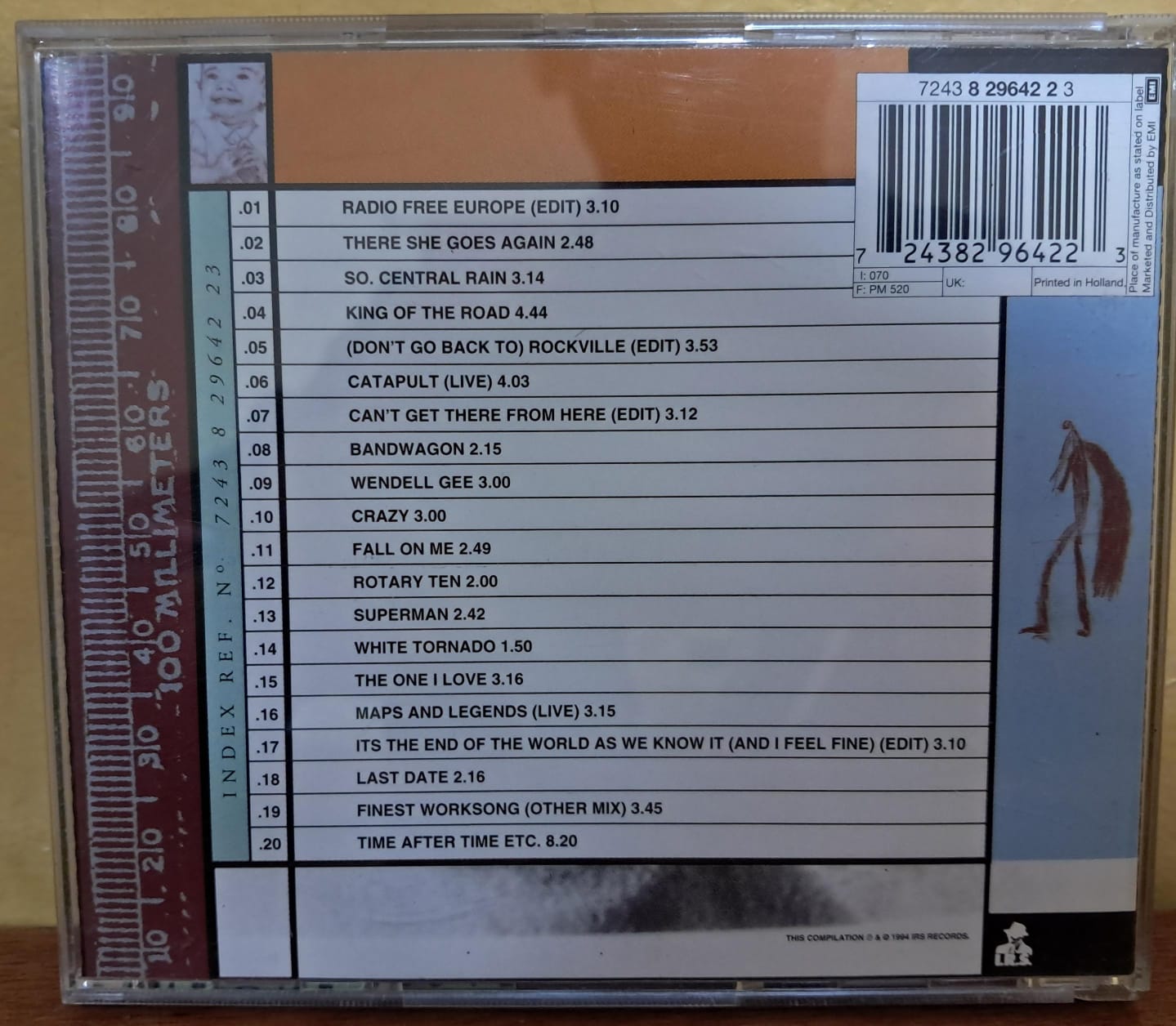 R.E.M. Singles Collected. Cd importado. formato muerto