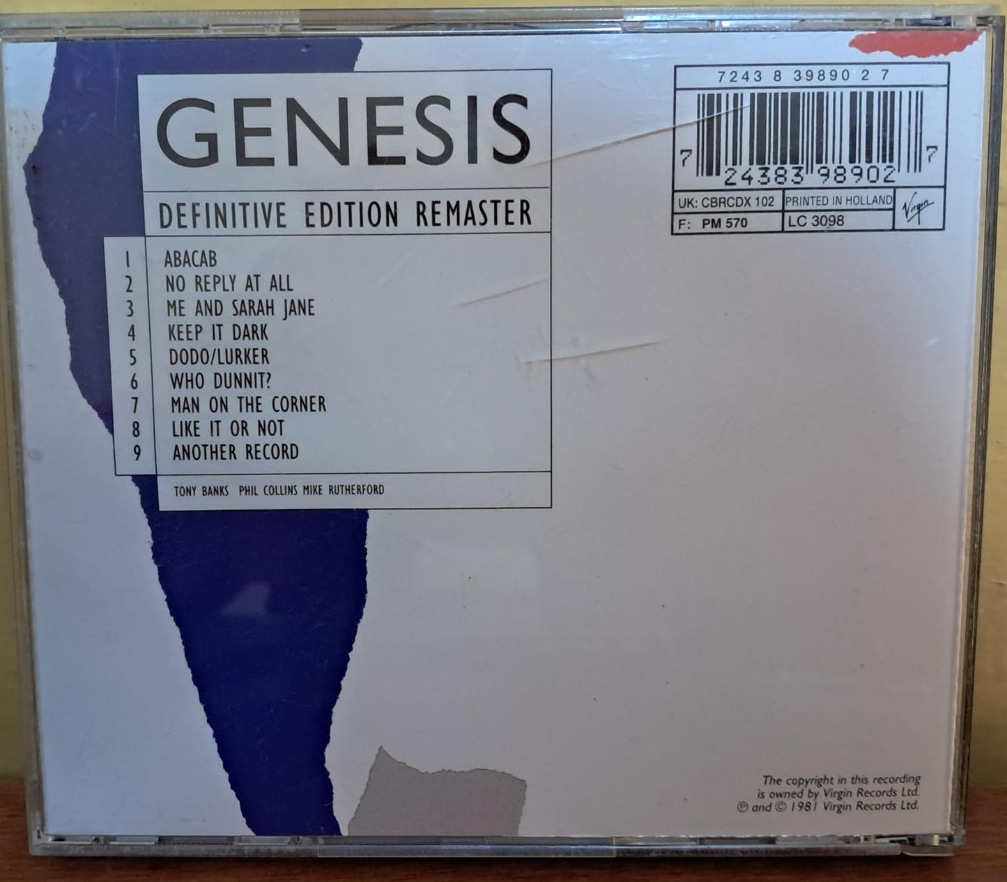 🎨 Genesis – Abacab. Cd importado en excelente estado. formato muerto
