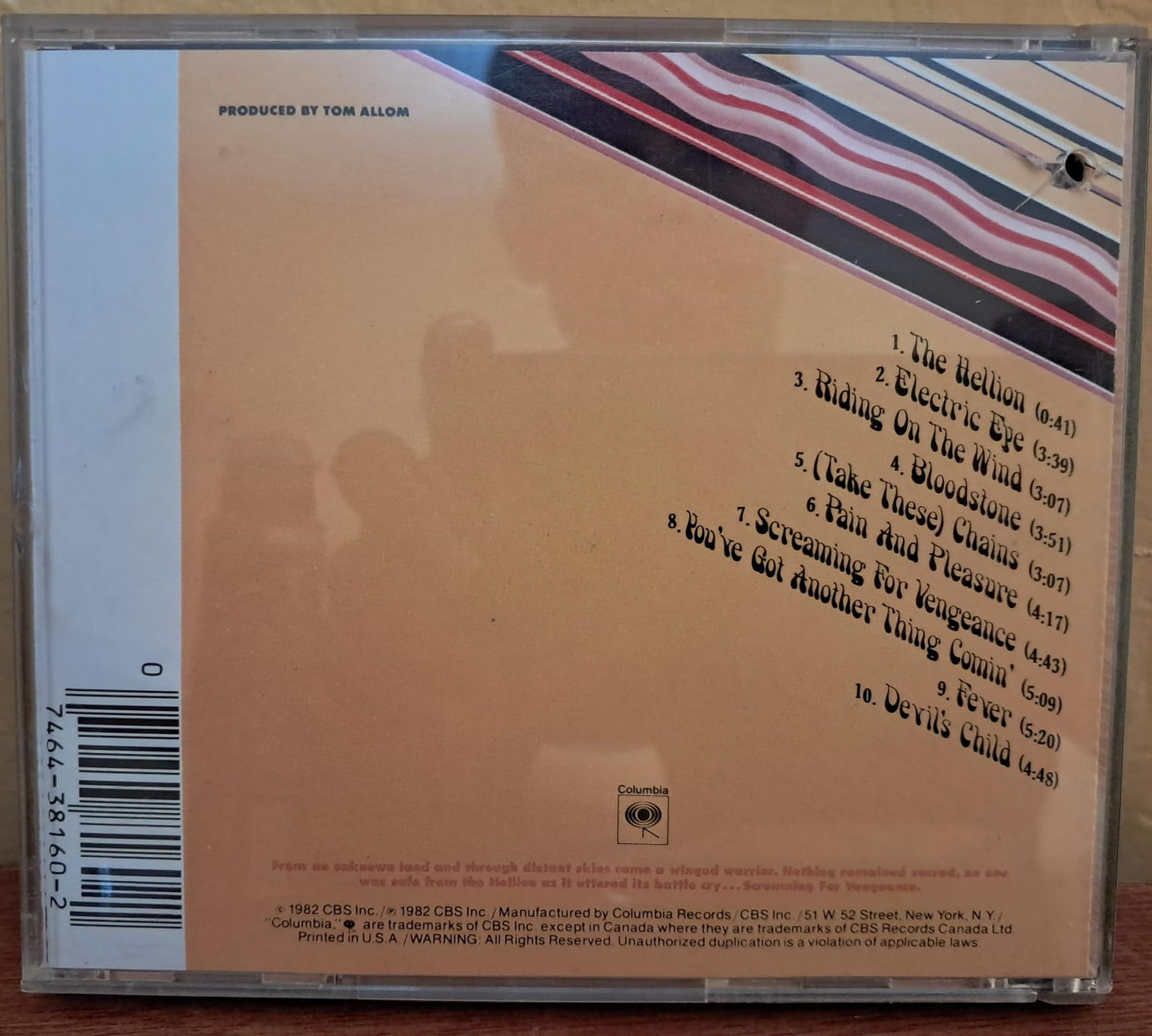 🦅⚡ Judas Priest – Screaming for Vengeance. Cd importado. formato muerto