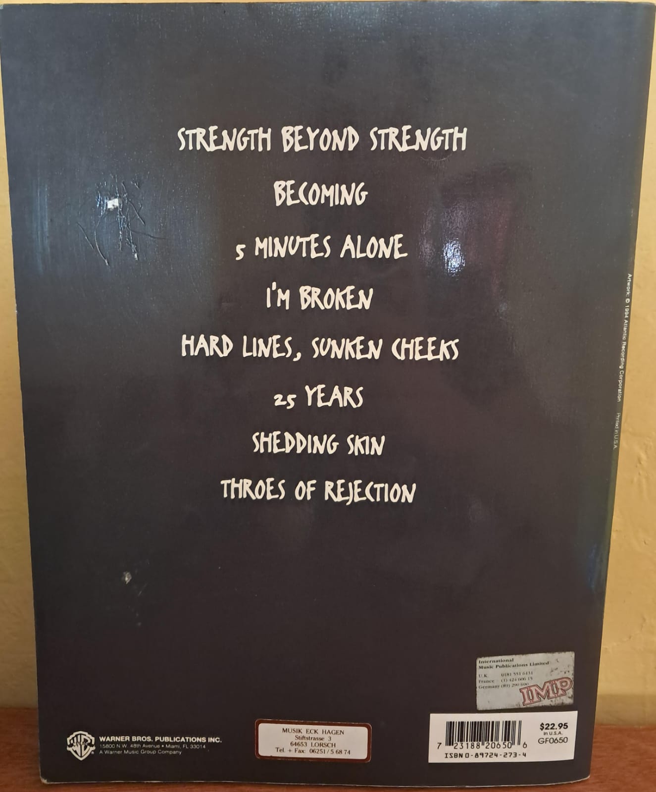 Selections from Pantera: Far Beyond Driven Pasta blanda.