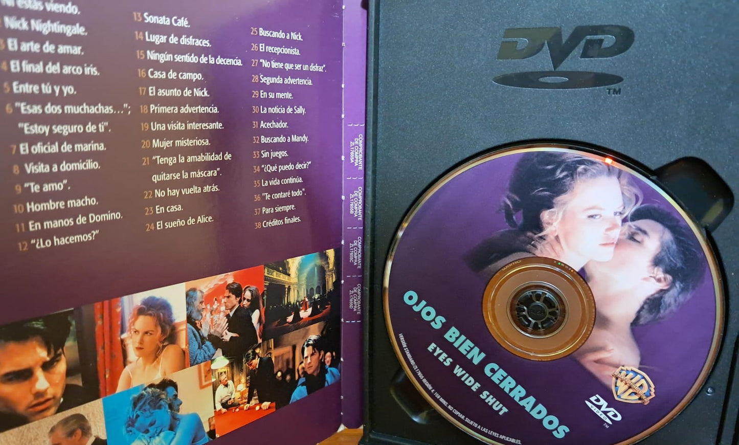 Ojos bien cerrados. DVD nacional en buen estado. formato muerto