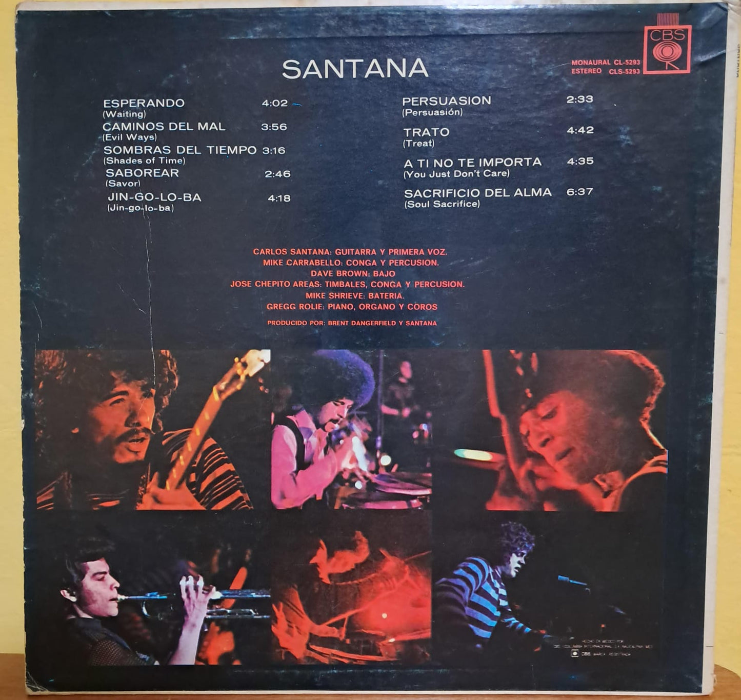 🎸 Santana – Santana. Vinilo nacional en buen estado. formato muerto