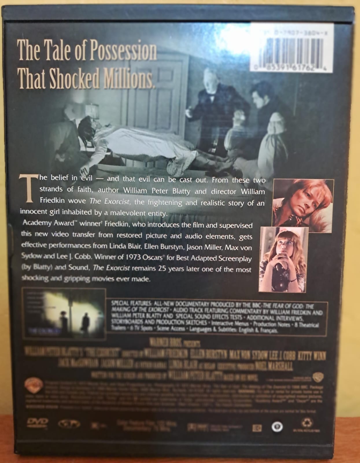 🎬 El Exorcista – Edición Especial 25 Aniversario (DVD Importado). formato muerto