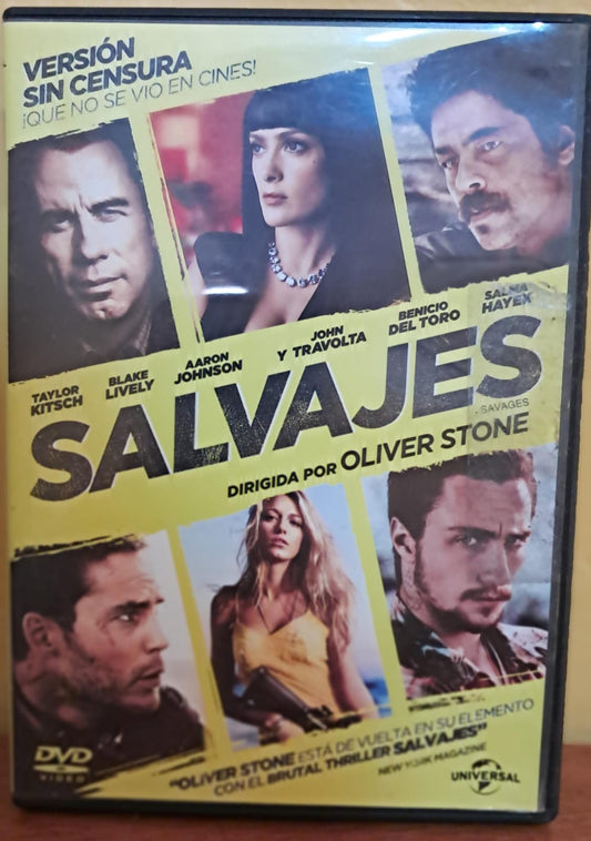 🎬 Salvajes – Dirigida por Oliver Stone (DVD nacional).