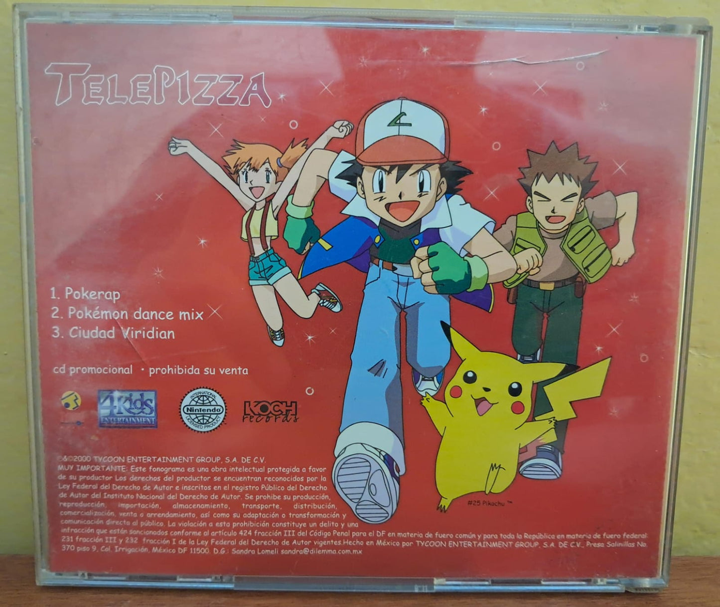 Pokémon. Atrápalos ya! Telepizza. Cd excelente estado.