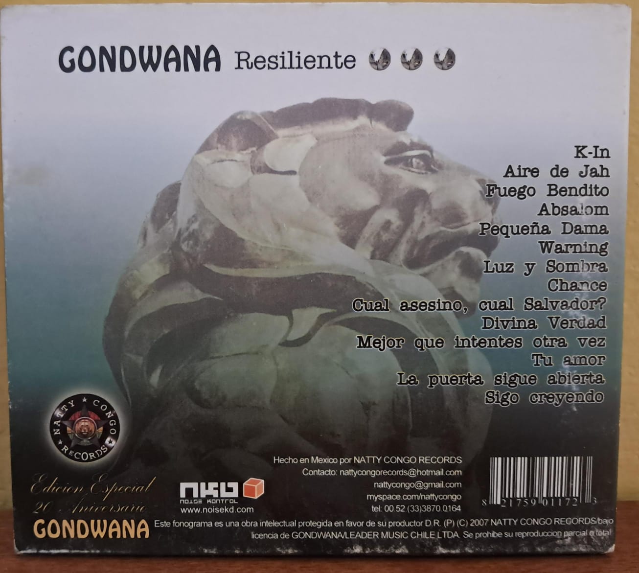 Gondwana – Resiliente. Cd. formato muerto