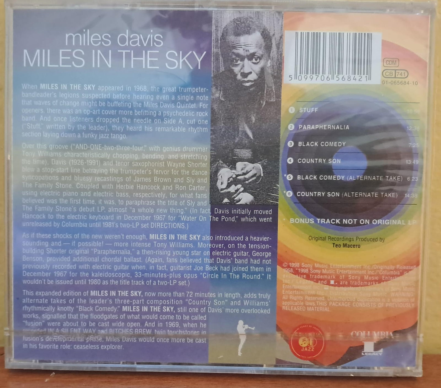 🌌 Miles Davis – Miles in the Sky. Cd nuevo. formato muerto