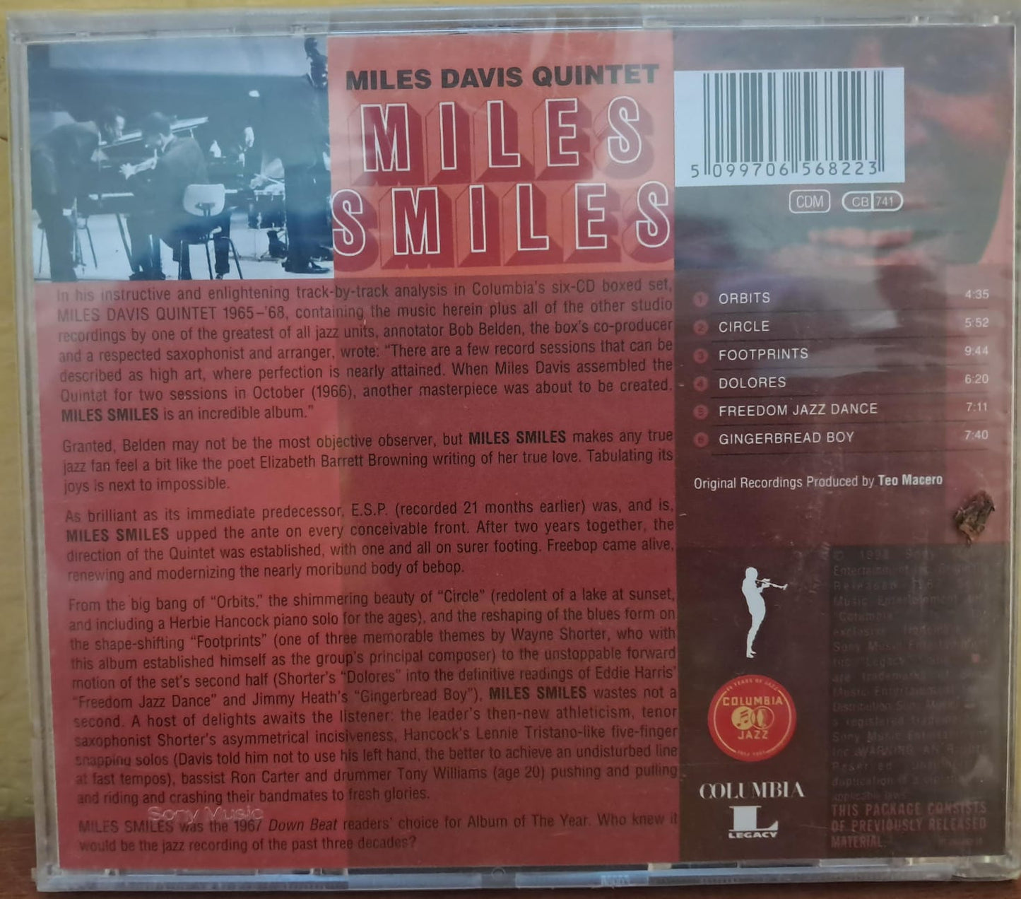 😎 Miles Davis Quintet – Miles Smiles. Cd nuevo. formato muerto