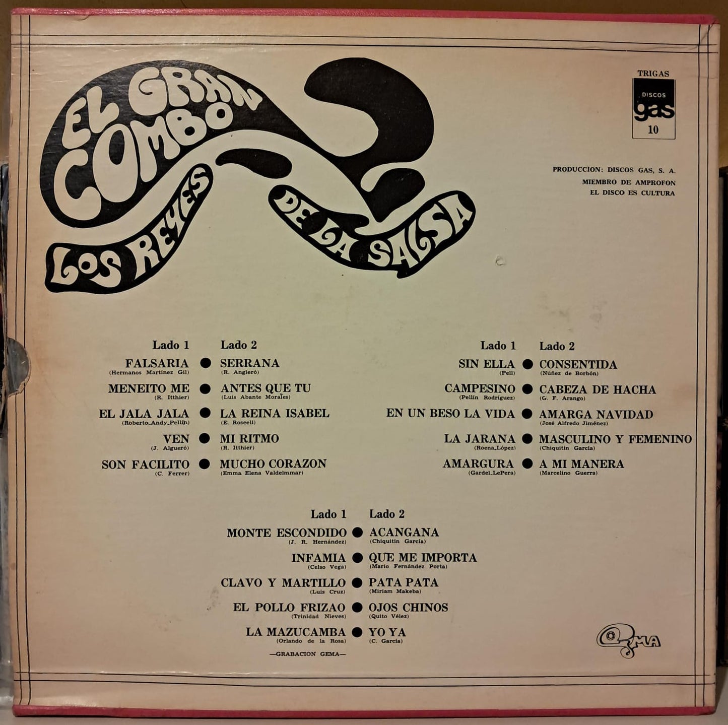El Gran Combo – Los Reyes De La Salsa. Vinilo triple en buen estado. formato muerto