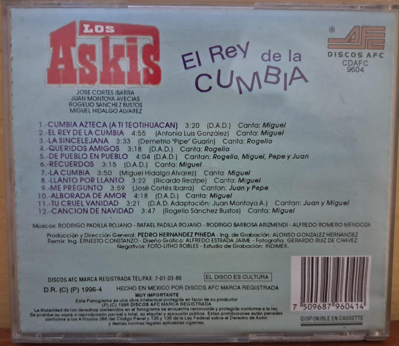 Los Askis – El Rey De La Cumbia. Cd en buen estado.