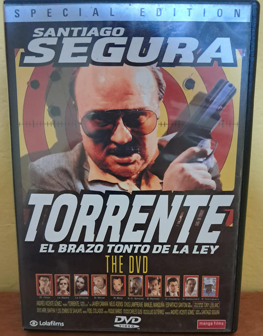 🎬 TORRENTE: EL BRAZO TONTO DE LA LEY. DVD importado.