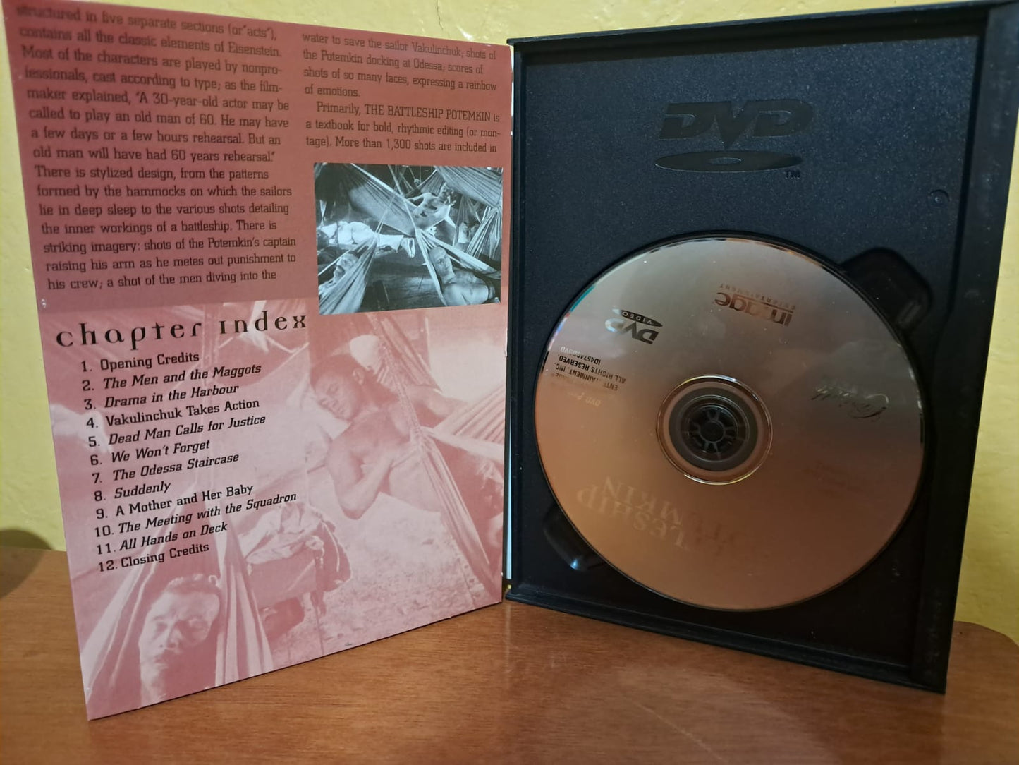 El acorazado Potemkin. DVD importado.formato muerto