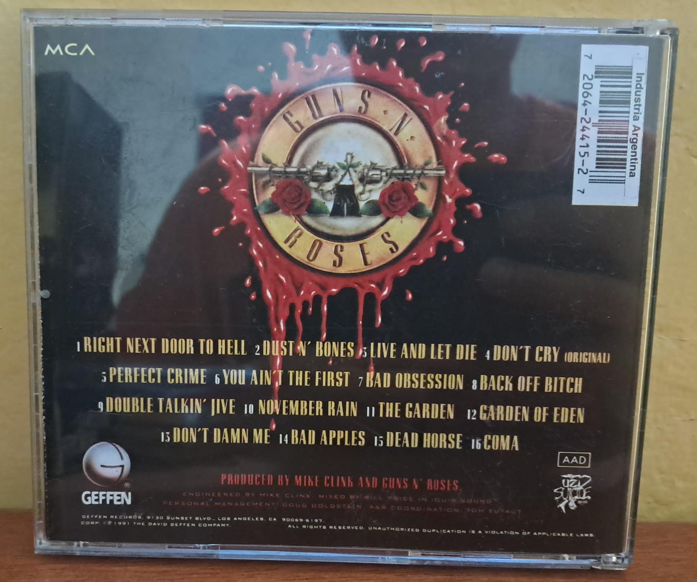 Guns N' Rose. Use Your Illusion I. Cd importado. Excelente estado. formato muerto