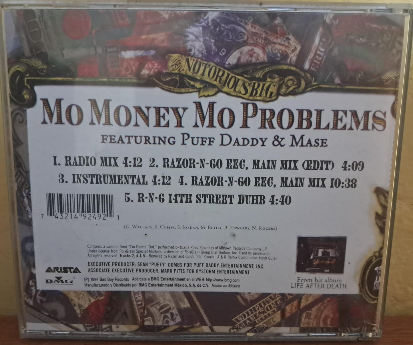 💿 Mo Money Mo Problems – CD Single (1997) 💿 formato muerto