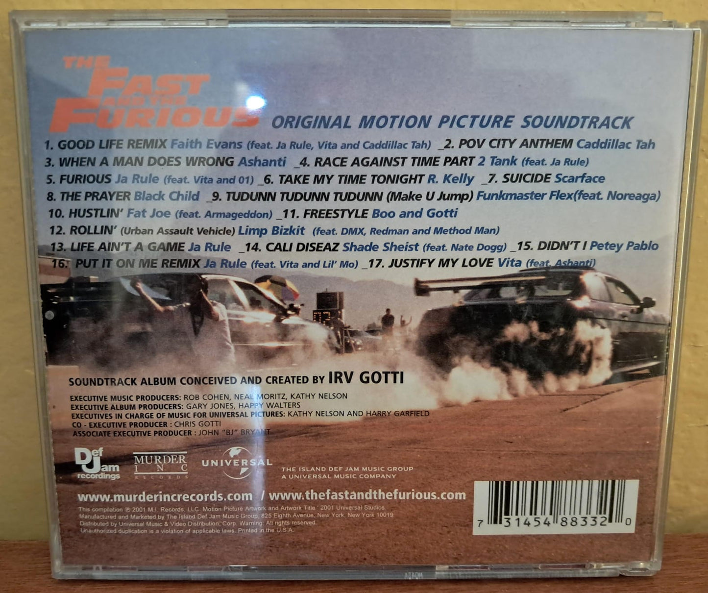 Varios – The Fast And The Furious (Original Motion Picture Soundtrack). formato muerto