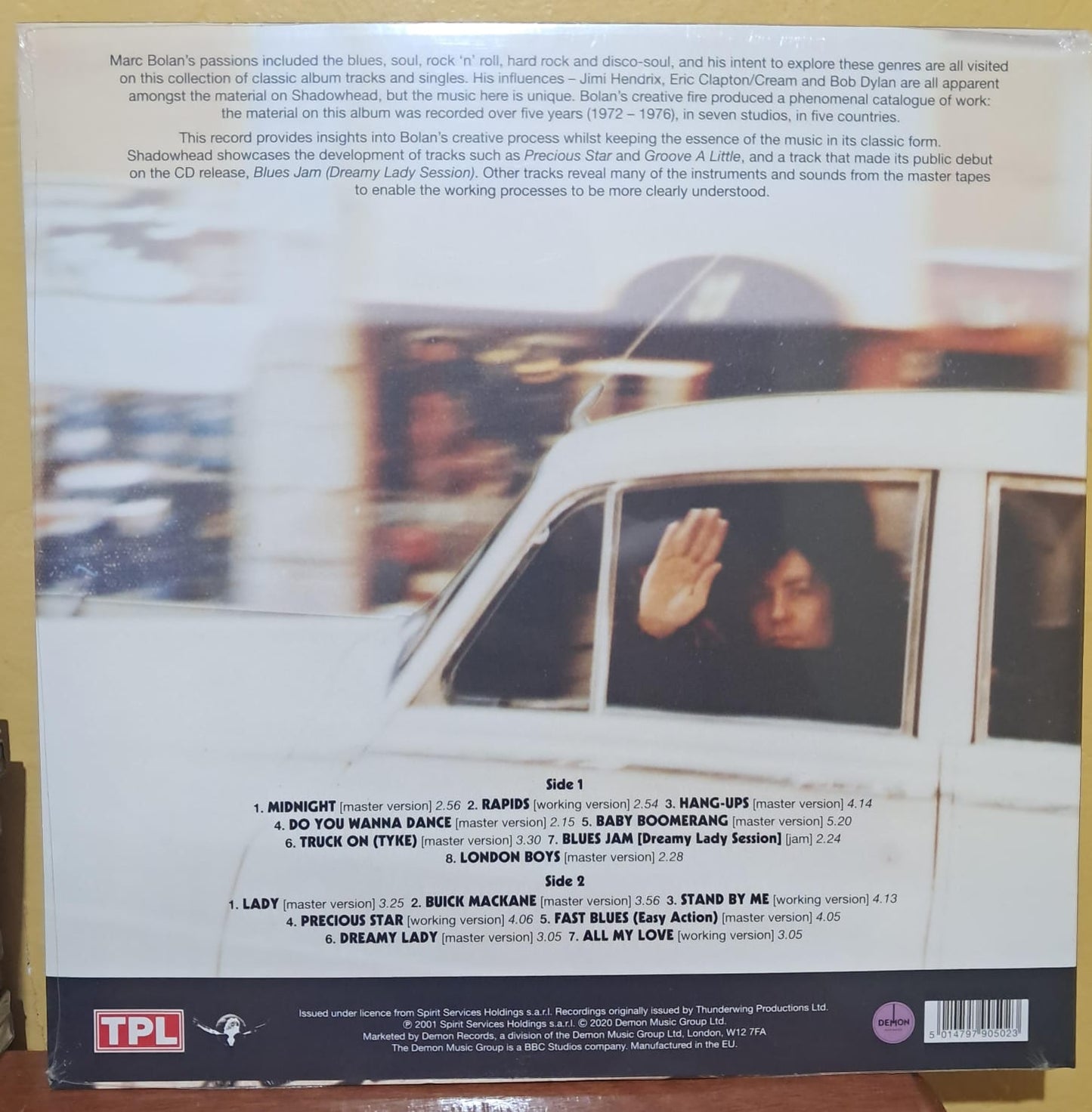 Marc Bolan y T. Rex. Shadowhead. Vinilo nuevo. formato muerto