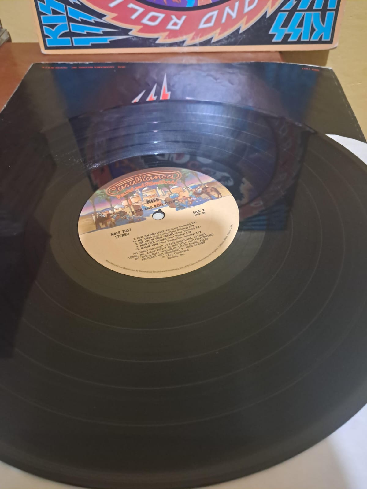 KISS – Rock And Roll Over. Vinilo Original para Coleccionistas.
