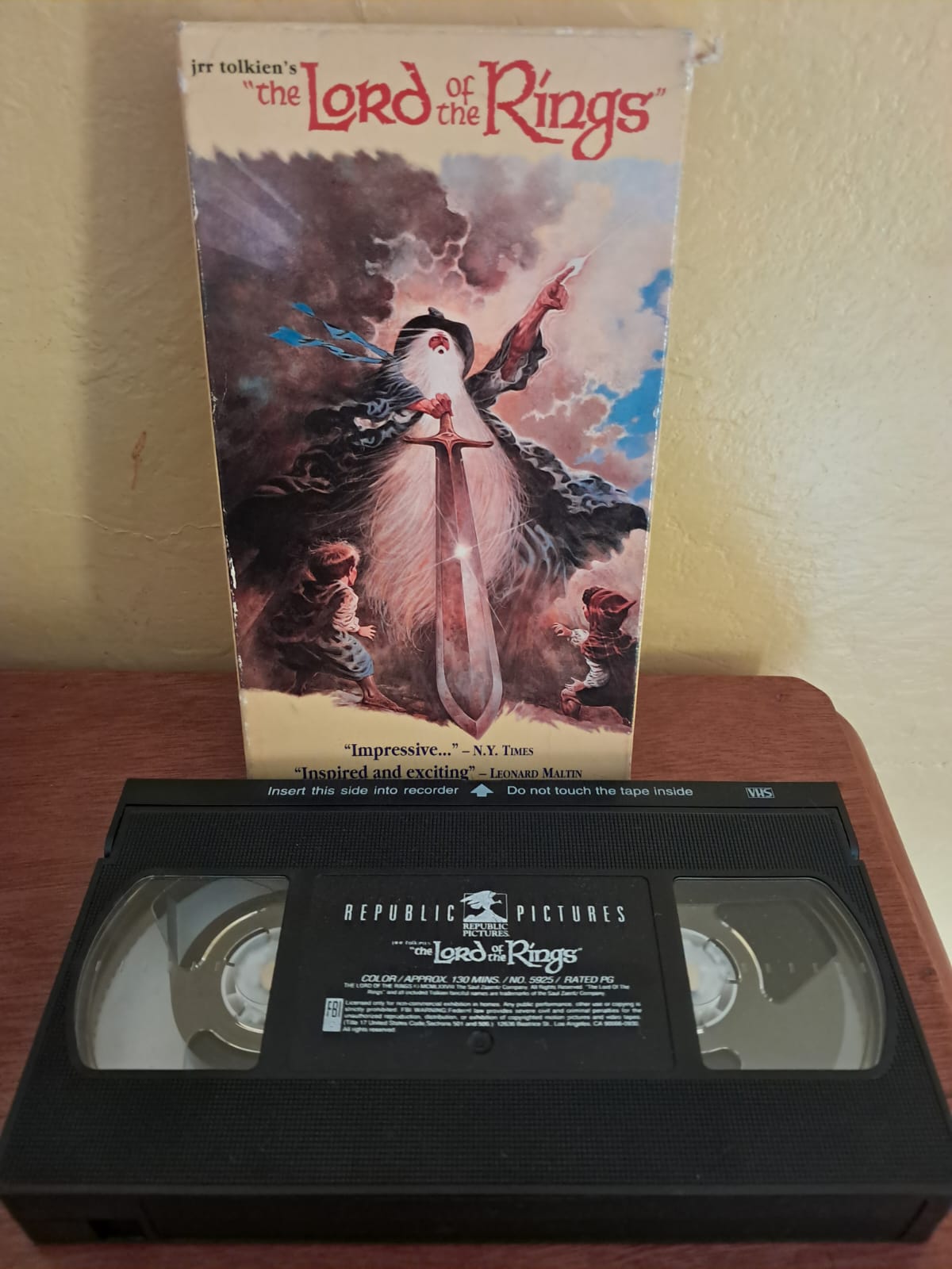 THE LORD OF THE RINGS (1978). VHS. formato muerto