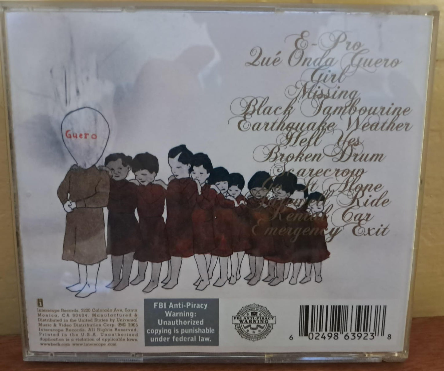 BECK – GUERO. Cd en buen estado. formato muerto